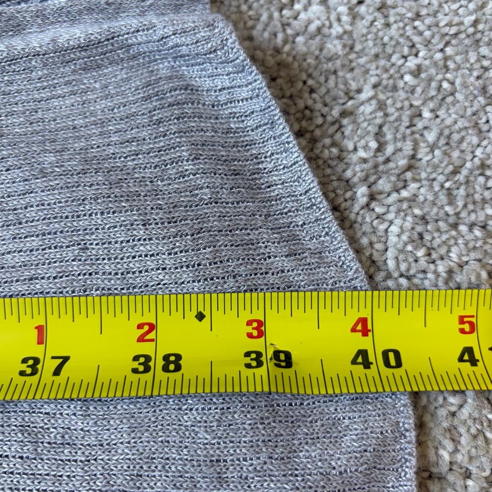 Eileen Fisher Italian Yarn Ribbed Duster Cardigan Gray Size XS Minimalist - Picture 8 of 8